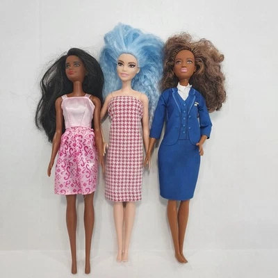 Лот из 3 Mattel Барби афроамериканская мечта карьера бортпроводник ассортимент - Изображение 1 из 4