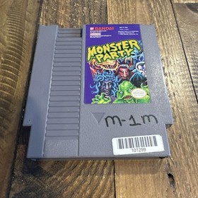 Monster Party: Nintendo Entertainment System NES Tested 1989 Authentic Cartridge