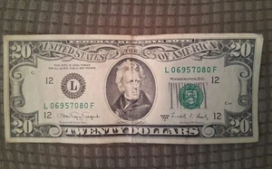Vintage 1988A $20 Twenty Dollar Bill Old Bill - Picture 1 of 2