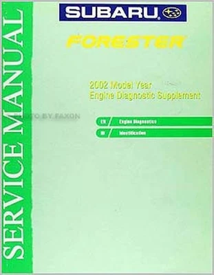 2002 Subaru Forester Motore Diagnostico Manuale Integratore Riparazione Negozio - Immagine 1 di 2
