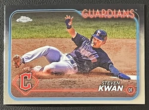 2024 Topps cromo #30 Steven Kwan Cleveland Guardians - Imagen 1 de 2