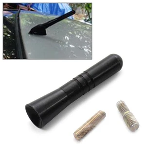 Mástil Antena Aérea 2.2" Coche Radio AM/FM Techo Corto con Tornillos Negro Universal - Imagen 1 de 7