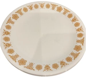 8 Lot Vintage Corelle Livingware By Corning Butterfly Gold Salad Plates 8-1/4" - Picture 1 of 3