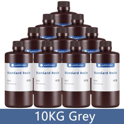 10KG ANYCUBIC Gris Resina 405nm Grey Standard Resin para Impresora 3D MONO M5 M7