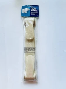 Vintage Paper Towel Holder Under Cabinet or Wall Mount Almond NEW - Picture 1 of 2