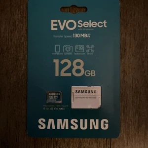 Brand NEW Samsung EVO 160 MB/s MicroSDXC UHS-I 128GB 4K HD Flash Memory Card - Picture 1 of 2