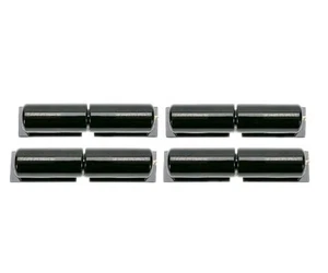 7" Barrel Hinge | Gloss BLK | Heavy Duty Pair Weld on Metal Gates Doors | 4 Pack - Picture 1 of 2