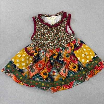 Vestido Matilda Jane Niñas Talla 2 Otoño Floral Pana Bolsillos Cosecha Otoño Colores Foto 1 de 4