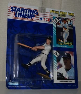 1993 STARTING LINEUP 68030 - ROBIN VENTURA⭐CHICAGO WHITE SOX 2- MLB SLU 2 CARDS - Picture 1 of 6
