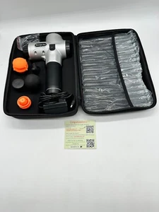 DARKIRON MASSAGEPISTOLE MIT MEHREREN STUFEN GRAU/SCHWARZ MIT SCHLANKEM ETUI - Bild 1 von 9