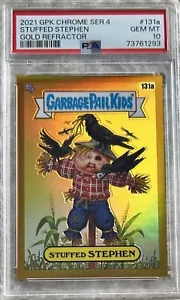 2021 TOPPS GPK CHROME GOLD REFRACTOR /50 STUFFED STEPHEN PSA 10 POP 1 - Picture 1 of 2