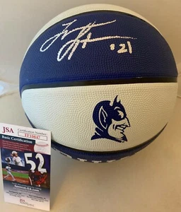 Trajan Langdon signed F/S Duke Blue Devils Logo Basketball Ball autographed JSA - Picture 1 of 3