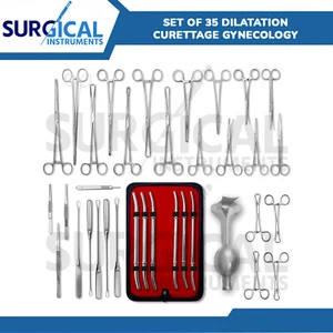35er Set Dilatation Kürettage Gynäkologie chirurgische Instrumente Kürette deutsche Gr - Bild 1 von 8