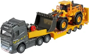 Volvo Baustellen-Truck mit Radlader – Spielzeug-LKW mit Auflieger Baustellenfahr - Bild 1 von 7