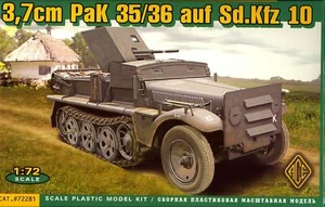 Ace Models 1/72 3.7cm PaK 35/36 auf Sd.Kfz. 10 German Half Track - Picture 1 of 4