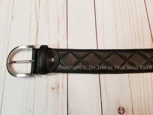 Cinturón de cuero acolchado deportivo a medida - negro - Imagen 1 de 1