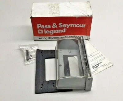 Pass & Seymour 3703 Cubierta Impermeable Horizontal Transparente Tapa Abatible Decorador Recepción Foto 1 de 4