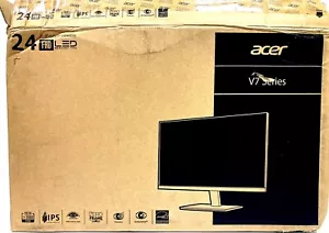 Acer V247Y Bmix 24 inch 1920X1080 IPS Anti Glare LED LCD Monitor New in Box - Picture 1 of 3