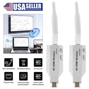 2025 5G Wireless -HDMI Transmitter Receiver Extender Kits TV Video Audio Adapter - Picture 1 of 21