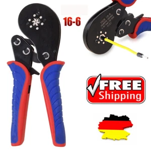 Crimpzange Aderendhülsen Zange Stiftkabelschuhe Kabelschuhe 0.08-16mm² - Bild 1 von 18