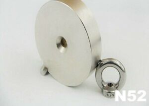 Lifting Magnet 80x20mm Ring Stainless Steel Pot Neodymium Permanent Super Strong