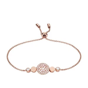 Damen Armband Fossil JF02905791 Edelstahl Gold Rose Swarovski - Bild 1 von 1