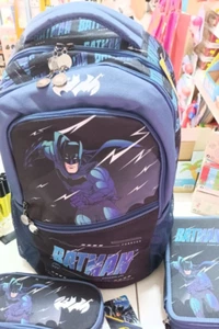 BATMAN SANTORO SCHULRUCKSACK KOMPLETT MIT ETUI - Bild 1 von 23