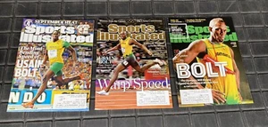 USAIN BOLT Sports Illustrated Cover Lot Of 3 - Summer Olympics - 2009-2016 - Picture 1 of 7