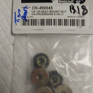 Drag Specialties DS490045-5-HC-3 1/4"-20 Seat Mount Nuts (Black) 5 Pack TIM - Bild 1 von 1