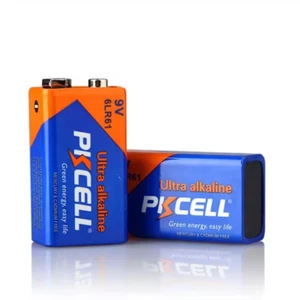PKCELL 9V Alkaline Batteries - Pack of 4 | Volume Pricing - Picture 1 of 4