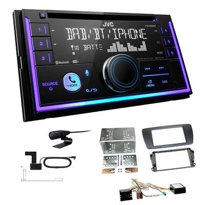 JVC KW-DB95BT Autoradio Bluetooth DAB+ für Seat Ibiza IV in azabache Canbus - Bild 1 von 4