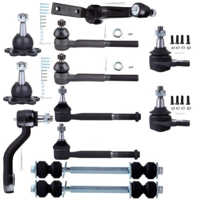 12x Front Ball Joints Tie Rods Idler & Pitman Arms For Chevrolet K1500 1988-1992 - Image 1 of 4