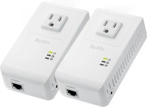 Adaptador de enchufe de pared ZyXel PLA4215KIT Powerline AV 500 Mbps con paso de CA - Imagen 1 de 2
