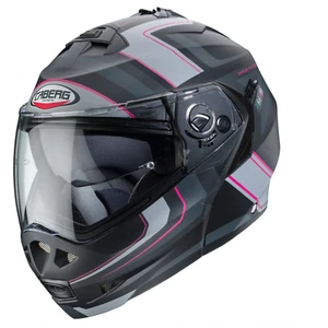 Casco de motocicleta Caberg Duke 2 tour negro mate rosa antracita plateado - Imagen 1 de 7