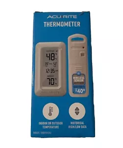 AcuRite Wireless Portable Digital Thermometer, White - 00826 - Picture 1 of 3