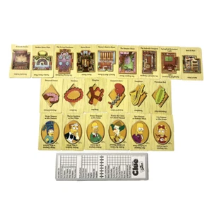 The Simpsons Clue Board Game 2002 Replacement Detective Notepad & Cards 2nd Ed. - Picture 1 of 6