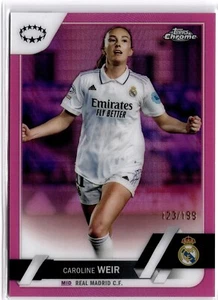 Caroline Weir 2022-23 Topps Chrome Women's Pink Refractor #50 Madrid #123/199 - Bild 1 von 2