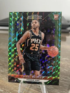 2018-19 Panini Prizm Mosaic Mikal Bridges Green #74 Rookie RC SP - Foto 1 di 2