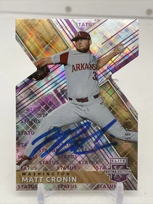 2019 Panini Elite Extra Edition /125 Signed Matt Cronin Washington Nationals #87 - Image 1 of 3