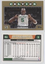 2008-09 Topps Gold Border /2008 Kevin Garnett #5 HOF