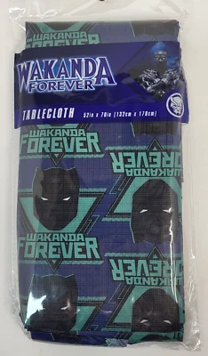 New Marvel's Black Panther Wakanda Forever Tablecloth  52" x 70" Birthday Party - Image 1 of 4
