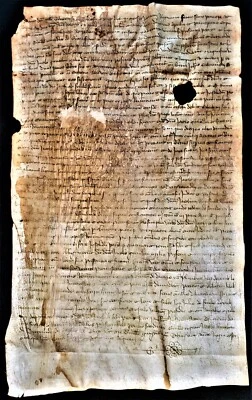 1333 - MEDIEVAL PARCHMENT PHILIP VI & CLEMENT VI ERA Handschriften auf Pergament - Image 1 of 4