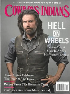 COWBOYS & INDIANS Mag  Aug/Sept 2014 - ANSON MOUNT - 'HELL ON WHEELS' - No Label - Picture 1 of 1
