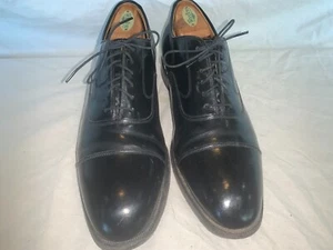 Johnston Murphy Herren Melton eleganter Schuh 9,5 E/C schwarzes Leder + Woodlore Trees - Bild 1 von 13