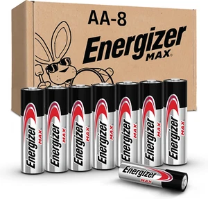 MAX AA Batteries (8 Pack), Double a Alkaline Batteries - Picture 1 of 12