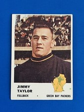 1961 Fleer Jim Taylor Packers Vintage Football Card #89; EX