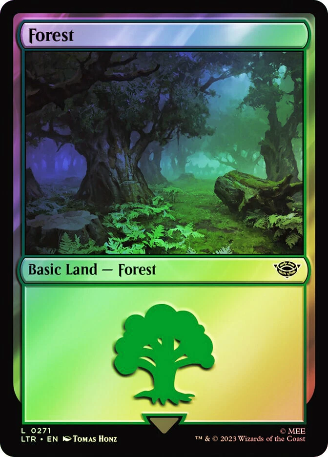 MTG FOIL Forest 271  - The Lord of the Rings #271 - Image 1 of 1