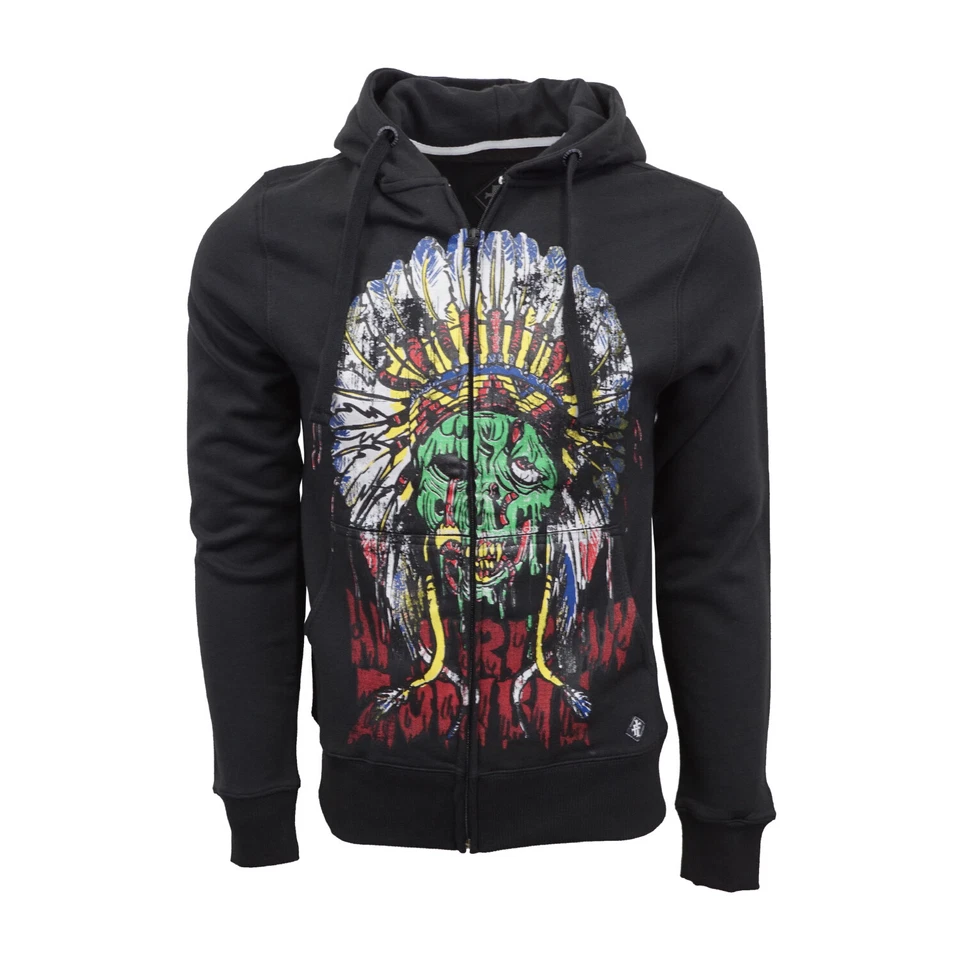 JERSEY CON CAPUCHA ZOMBIE AMERICANO PUÑO DE HIERRO PARA HOMBRE  Foto 1 de 1