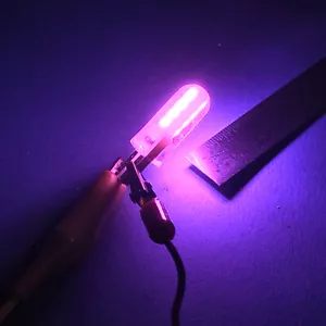 HOT PINK T10 W5W LED CAR SUPER BRIGHT LIGHT COB BULB Wedge Dome QTY 4 DC 12V - Picture 1 of 6