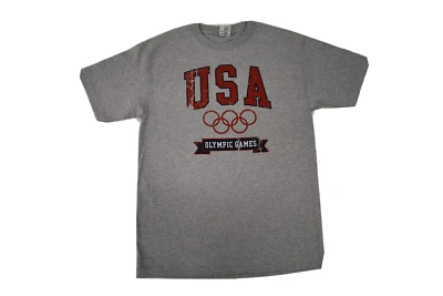Team USA Apparel Mens USA Olympic Games Gray Shirt NWT M - Image 1 of 4